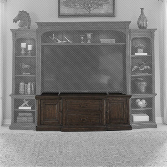 Liberty Furniture - Paradise Valley 78 Inch Entertainment Console in Saddle Brown - 297-TV78 view 1