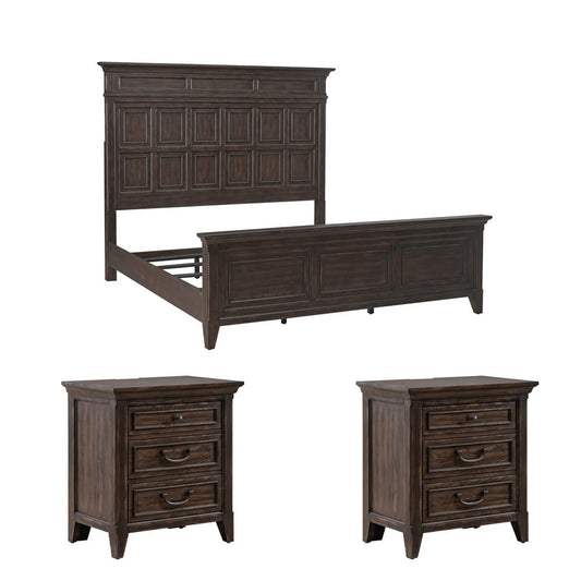 Liberty Furniture - Paradise Valley King Panel Bed, 2 Nightstands - 297-BR-KPB2NS view 1