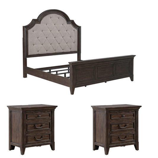 Liberty Furniture - Paradise Valley King Upholstered Bed, 2 Nightstands - 297-BR-KUB2NS view 1