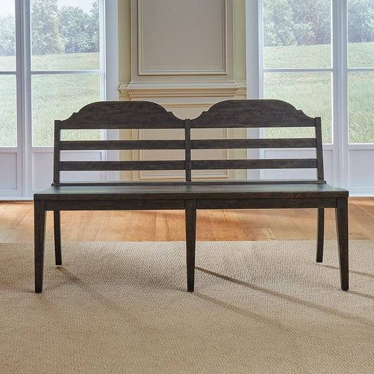 Liberty Furniture - Paradise Valley Ladder Back Bench  in Saddle Brown - 297-C2000B veiw 1