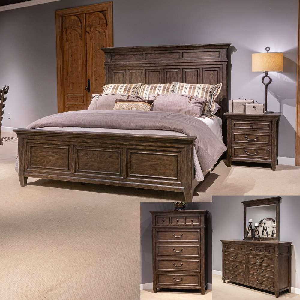 Liberty Furniture - Paradise Valley Queen Panel Bed, Dresser & Mirror, Chest, Night Stand  - 297-BR-QPBDMCN veiw 1
