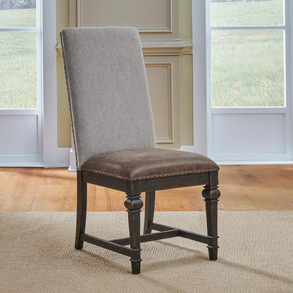 Liberty Furniture - Paradise Valley Uph Side Chair  in Saddle Brown - 297-C6501S veiw 1