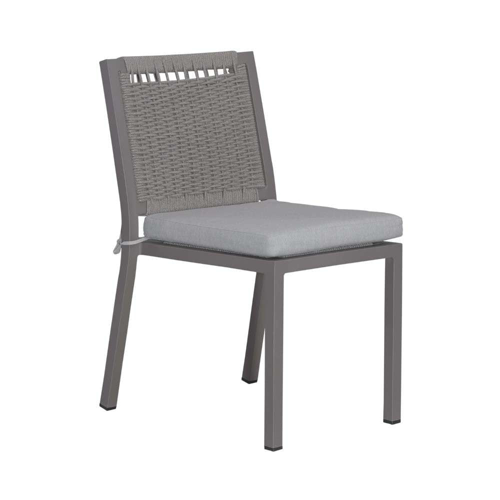 Liberty Furniture - Plantation Key - Outdoor Panel Back Side Chair - Granite (Set of 2) - 3001-OSC9101-GT-2PK veiw 1