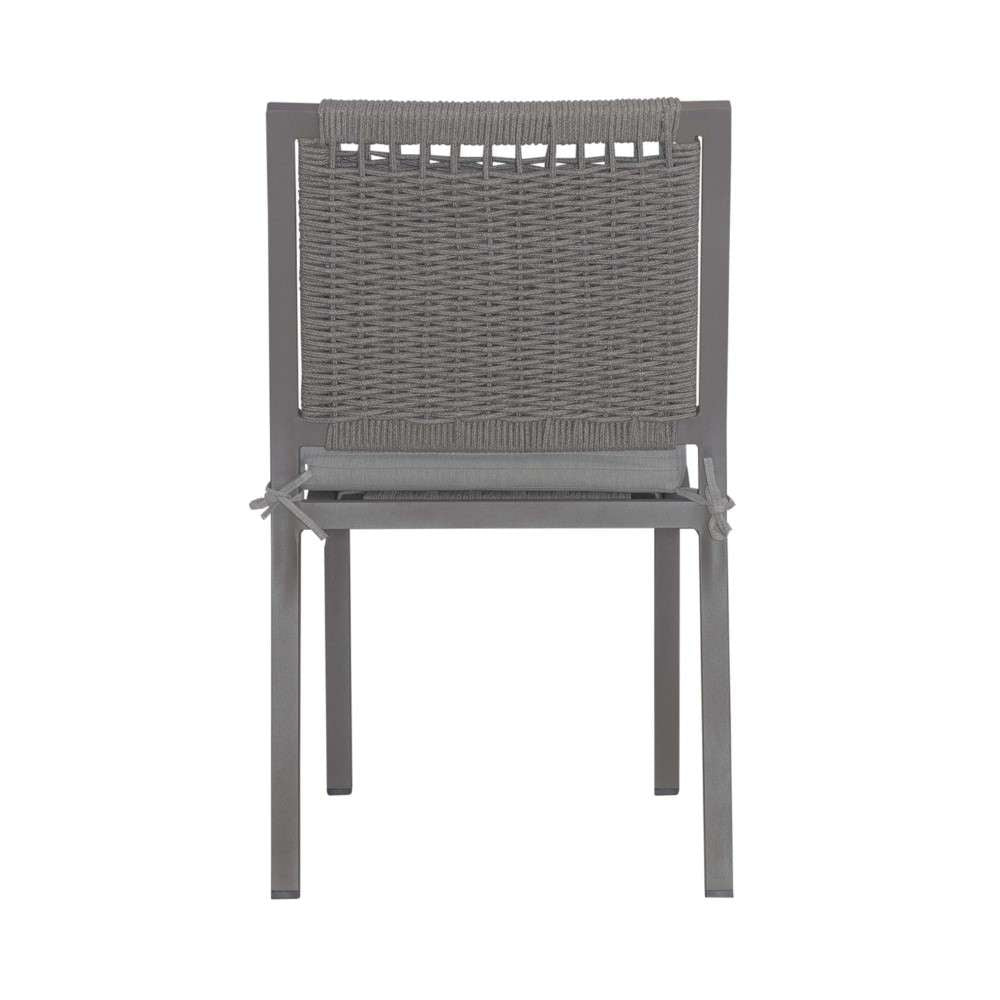 Liberty Furniture - Plantation Key - Outdoor Panel Back Side Chair - Granite (Set of 2) - 3001-OSC9101-GT-2PK veiw 4