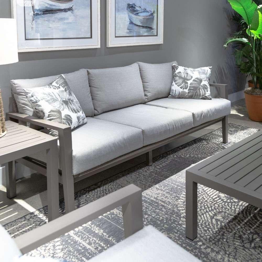 Liberty Furniture - Plantation Key - Outdoor Sofa - Granite - 3001-OSF300-GT veiw 2