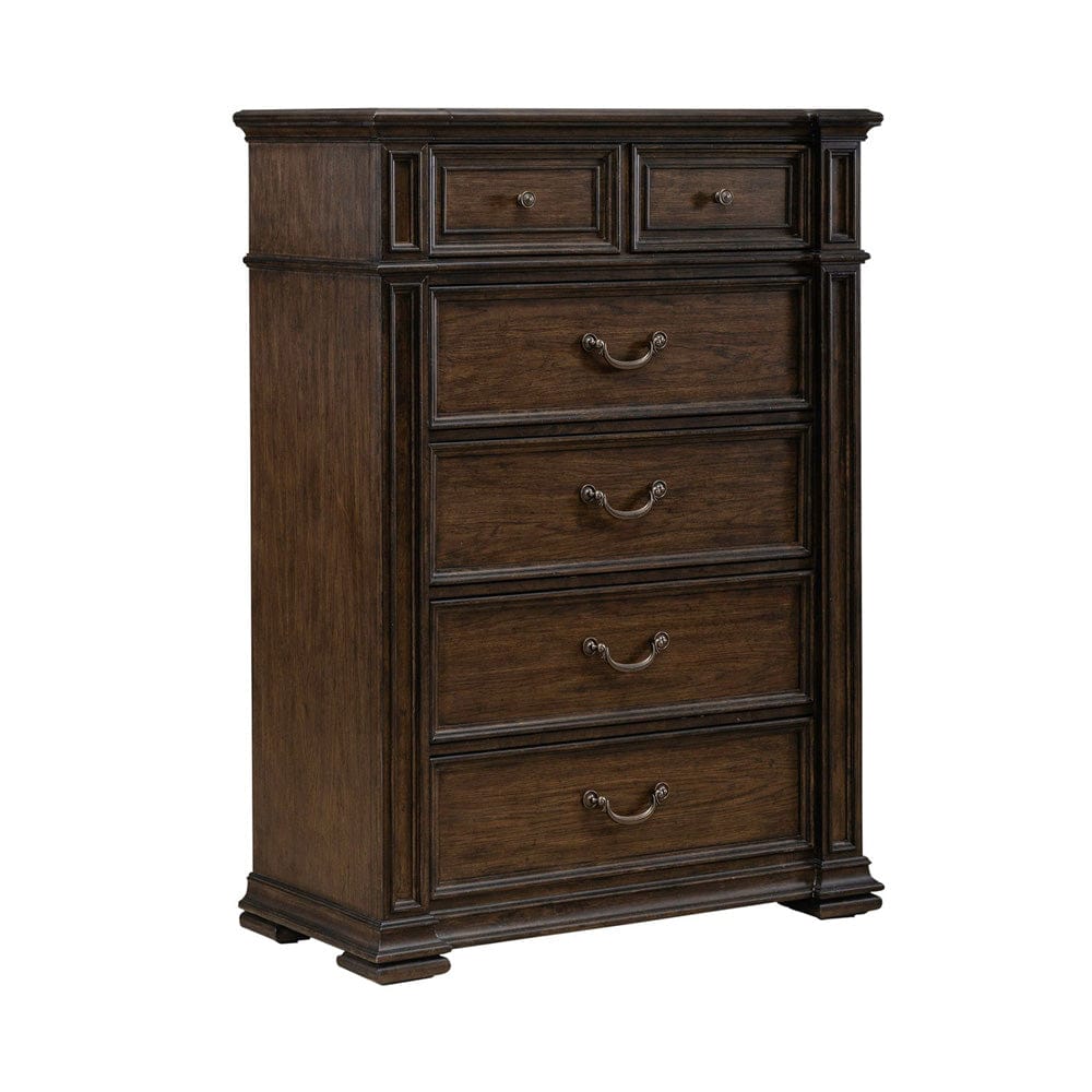 Liberty Furniture - Provence Park - 6 Drawer Chest in Brown - 765-BR41 view 2