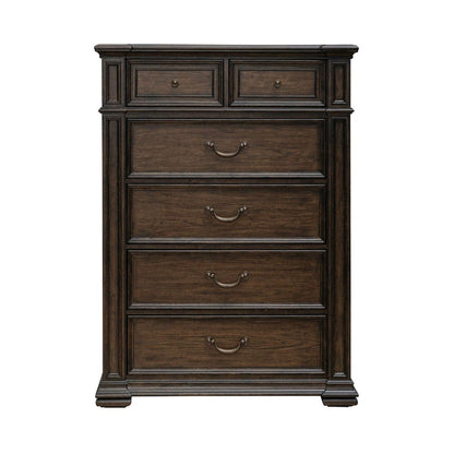 Liberty Furniture - Provence Park - 6 Drawer Chest in Brown - 765-BR41 view 3