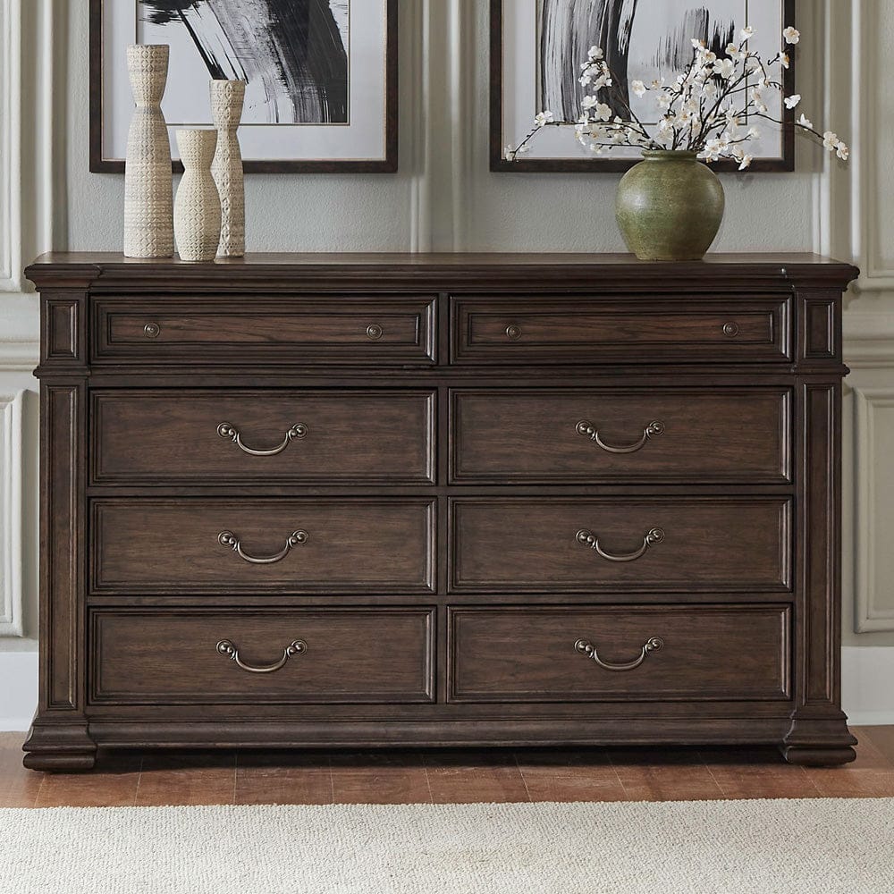 Liberty Furniture - Provence Park - 8 Drawer Dresser in Brown - 765-BR31 view 1