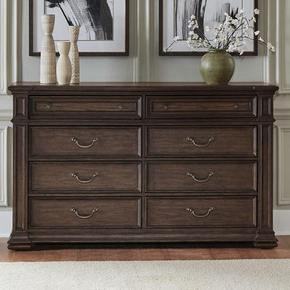 Liberty Furniture - Provence Park - 8 Drawer Dresser in Brown - 765-BR31 view 1