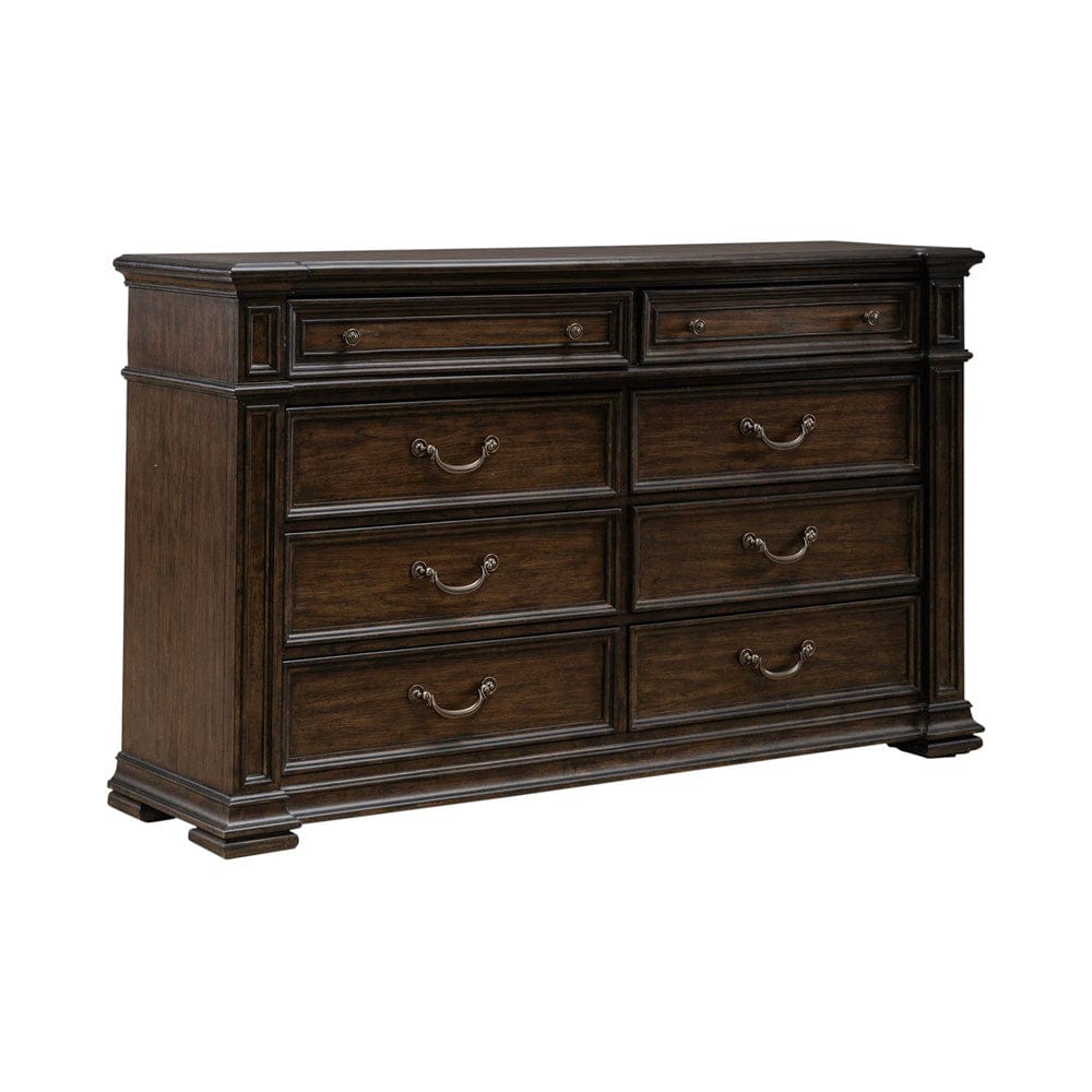 Liberty Furniture - Provence Park - 8 Drawer Dresser in Brown - 765-BR31 view 2