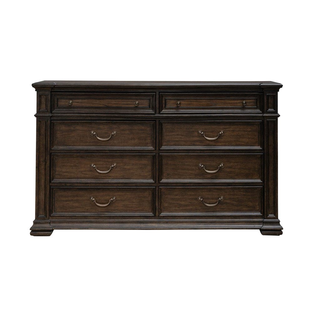 Liberty Furniture - Provence Park - 8 Drawer Dresser in Brown - 765-BR31 view 3