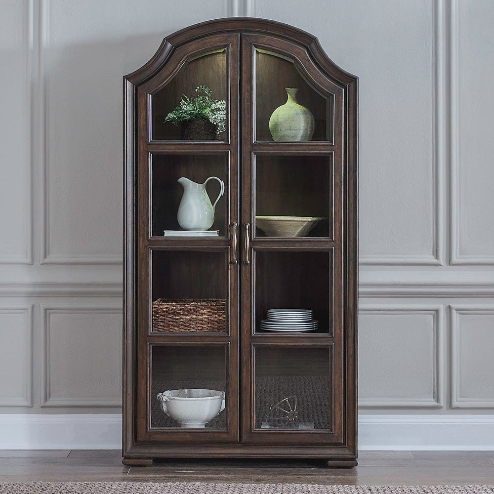 Liberty Furniture - Provence Park - Bunching Display Cabinet in Brown - 765-CH4484 view 1