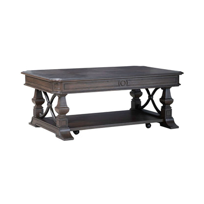 Liberty Furniture - Provence Park Cocktail Table in Chateau Brown - 765-OT1010 veiw 1