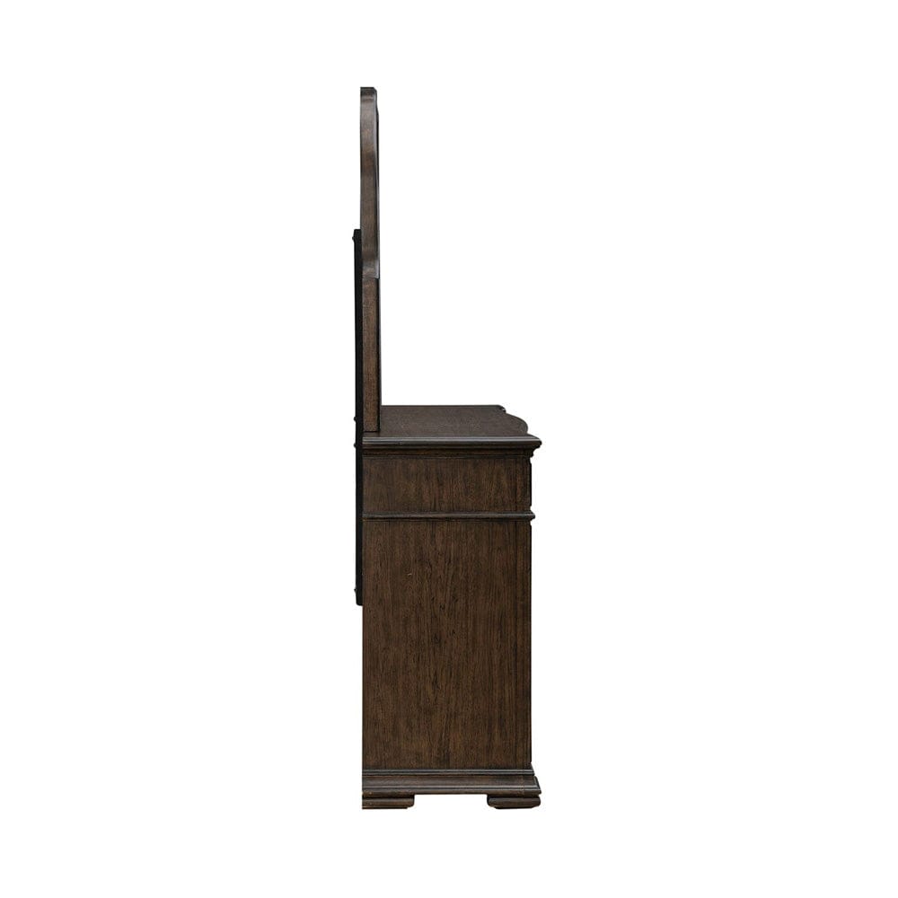 Liberty Furniture - Provence Park - Dresser & Mirror in Brown - 765-BR-DM view 4
