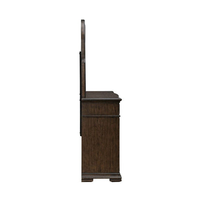 Liberty Furniture - Provence Park - Dresser & Mirror in Brown - 765-BR-DM view 4
