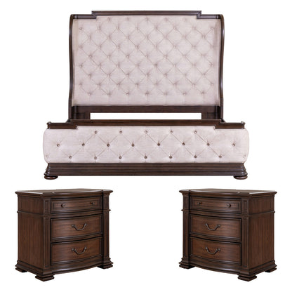 Liberty Furniture - Provence Park King Shelter Bed, 2 Bedside Chests - 765-BR-KSH2BSC view 1