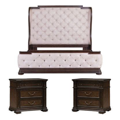 Liberty Furniture - Provence Park King Shelter Bed, 2 Night Stands - 765-BR-KSH2NS view 1