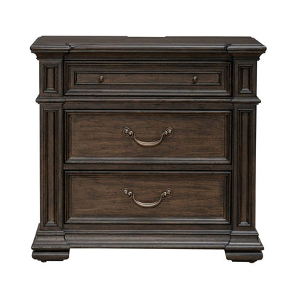 Liberty Furniture - Provence Park - Nightstand w/ Charging Station in Brown - 765-BR61 view 3