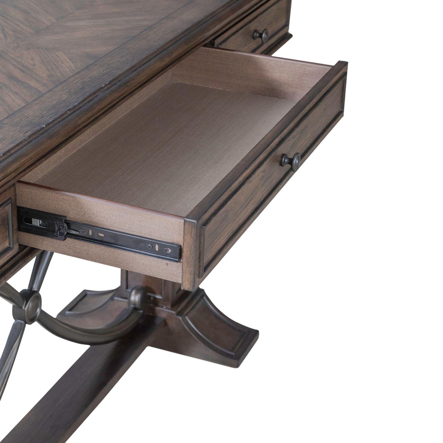 Liberty Furniture - Provence Park Sofa Table in Chateau Brown - 765-OT1030 veiw 3