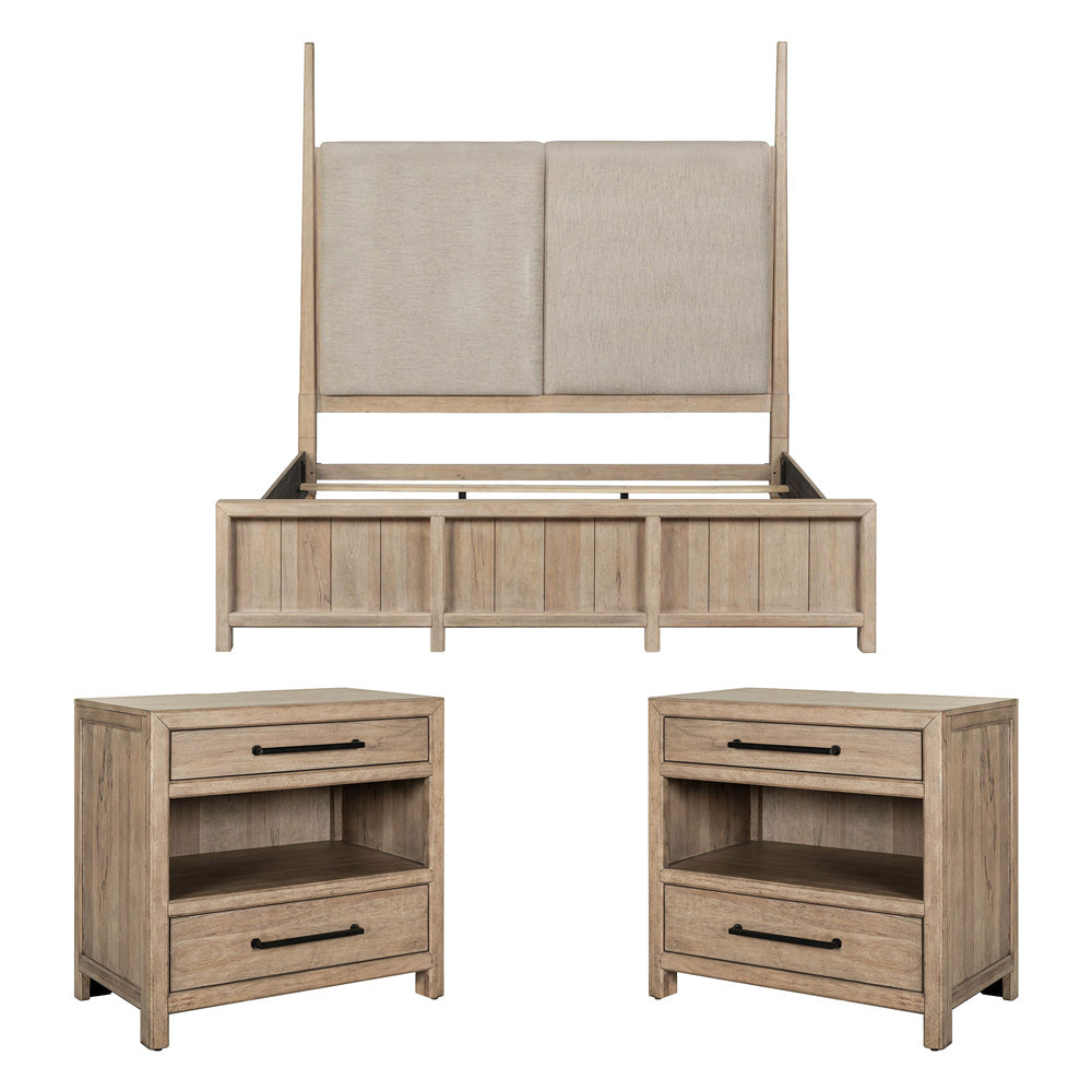 Liberty Furniture - Proximity Place King Poster Bed, 2 Bedside Chests - 780-BR-KPS2BSC view 1