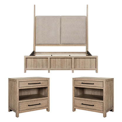 Liberty Furniture - Proximity Place King Poster Bed, 2 Bedside Chests - 780-BR-KPS2BSC view 1