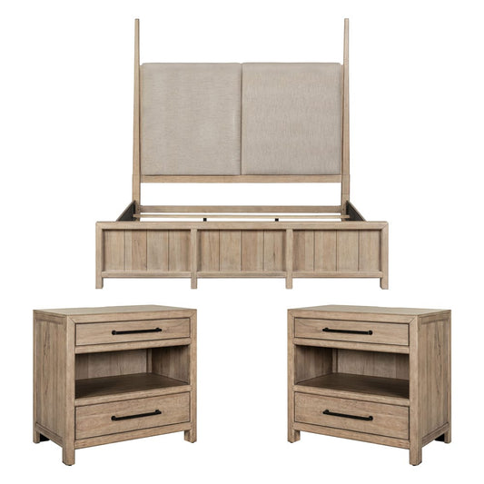 Liberty Furniture - Proximity Place King Poster Bed, 2 Bedside Chests - 780-BR-KPS2BSC view 1