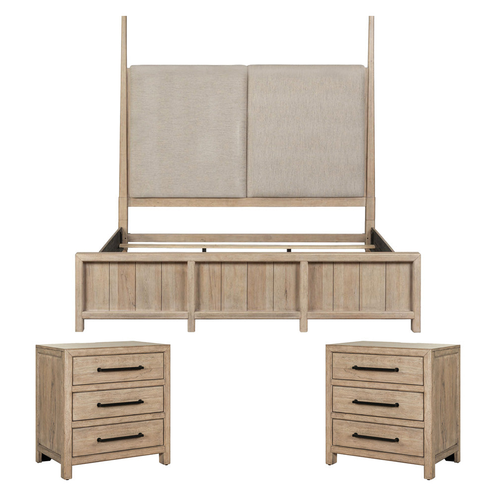 Liberty Furniture - Proximity Place King Poster Bed, 2 Night Stands - 780-BR-KPS2NS view 1