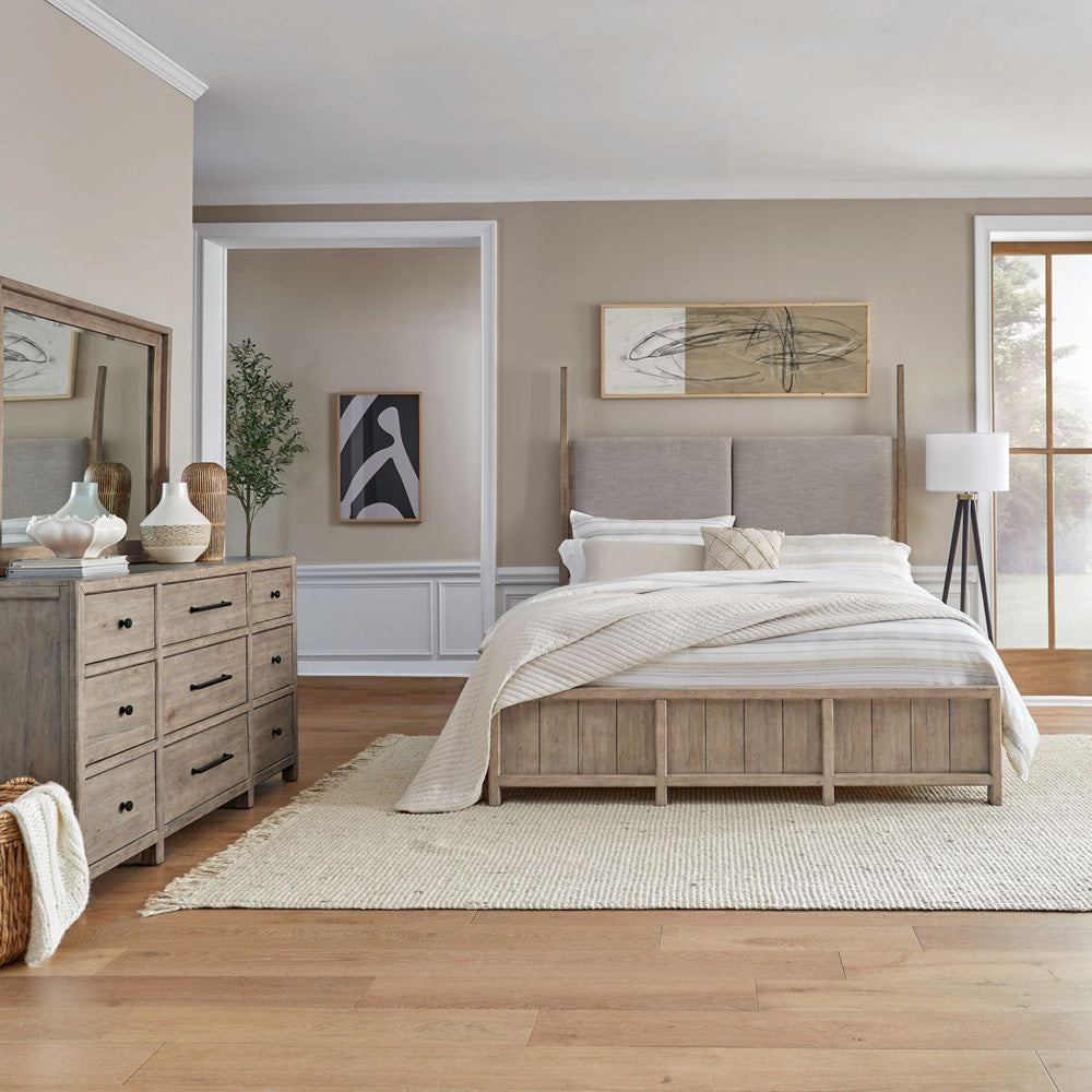 Liberty Furniture - Proximity Place King Poster Bed, Dresser & Mirror - 780-BR-KPSDM view 1