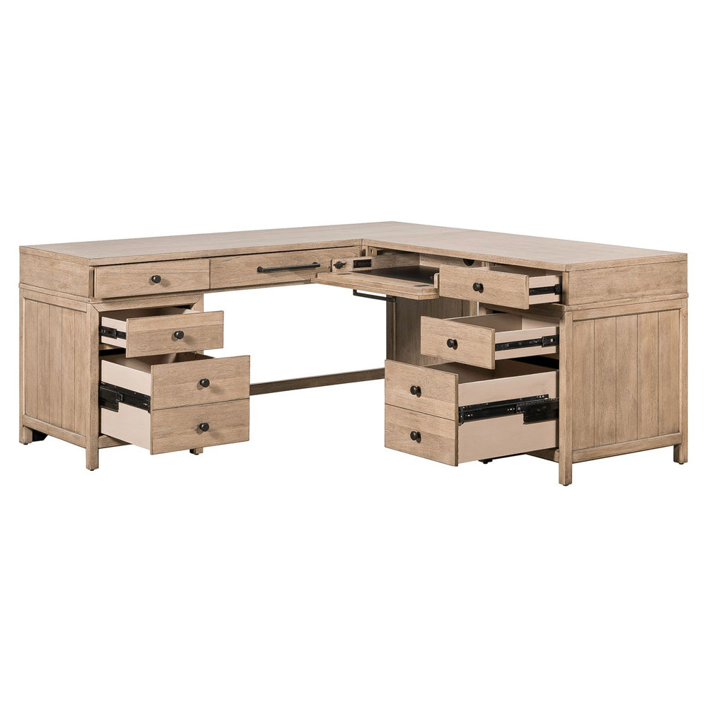 Liberty Furniture - Proximity Place L Shaped Desk Set - 780-HO-LSD view 4