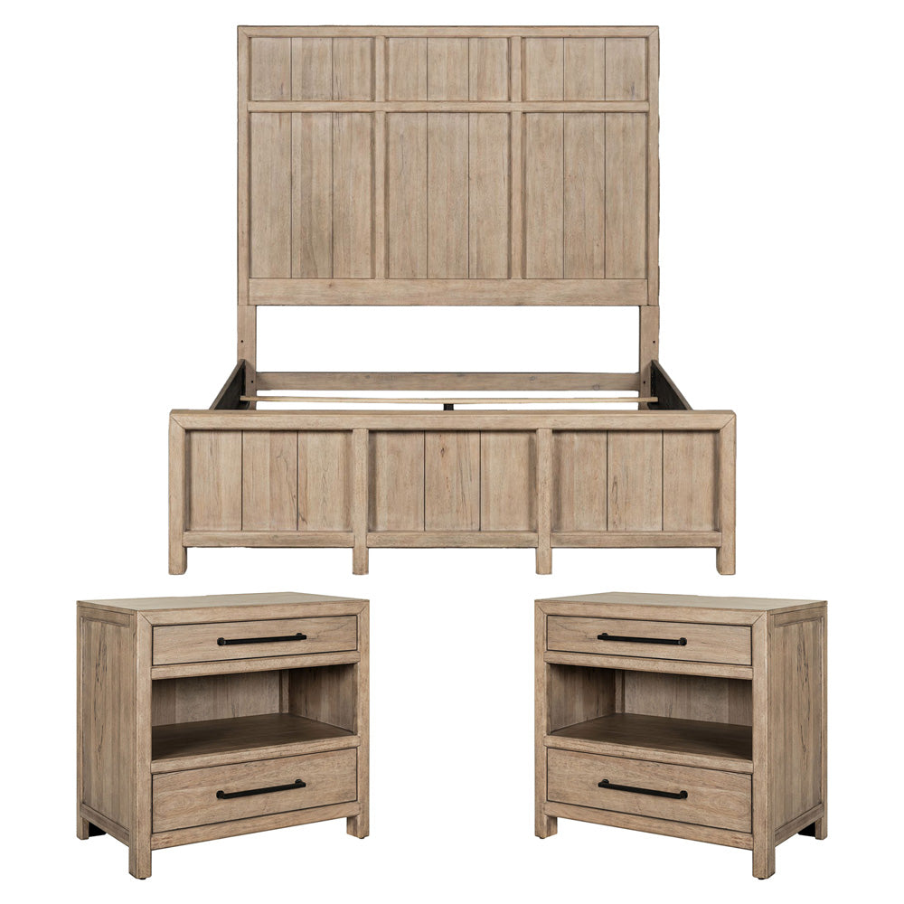 Liberty Furniture - Proximity Place Queen Panel Bed, 2 Bedside Chests - 780-BR-QPB2BSC view 1