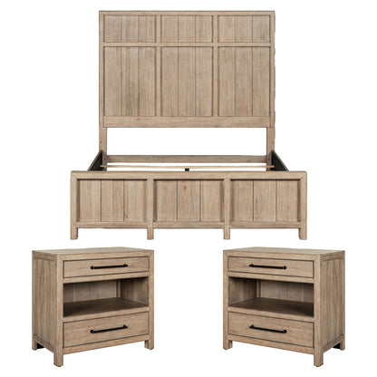 Liberty Furniture - Proximity Place Queen Panel Bed, 2 Bedside Chests - 780-BR-QPB2BSC view 1