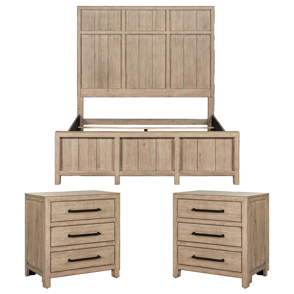 Liberty Furniture - Proximity Place Queen Panel Bed, 2 Night Stands - 780-BR-QPB2NS view 1