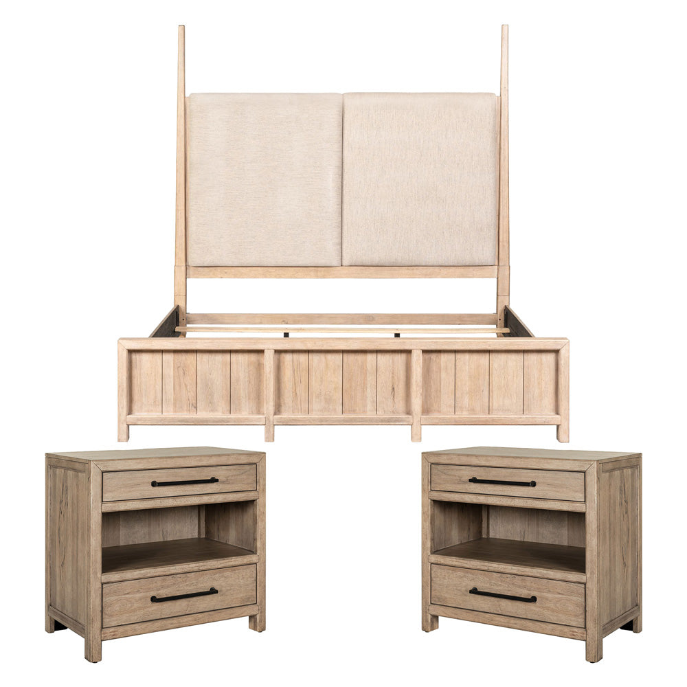 Liberty Furniture - Proximity Place Queen Poster Bed, 2 Bedside Chests - 780-BR-QPS2BSC view 1