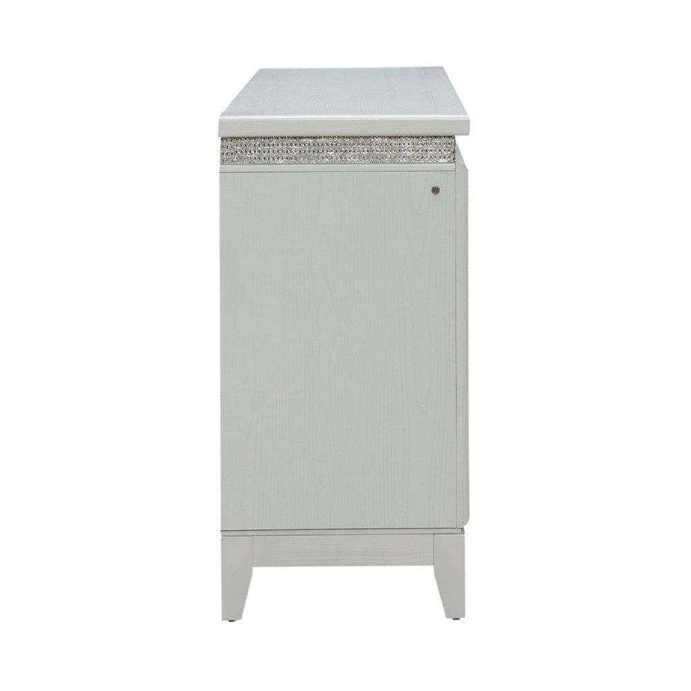 Liberty Furniture - Reflections - 6 Drawer Dresser w/ Lights in White - 781-BR31 view 5
