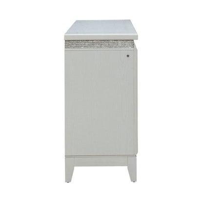 Liberty Furniture - Reflections - 6 Drawer Dresser w/ Lights in White - 781-BR31 view 5
