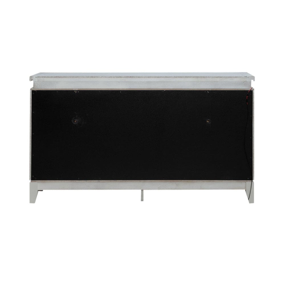 Liberty Furniture - Reflections - 6 Drawer Dresser w/ Lights in White - 781-BR31 view 6