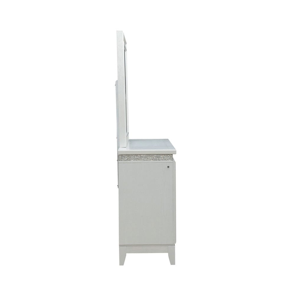 Liberty Furniture - Reflections - Dresser & Mirror in White - 781-BR-DM view 5