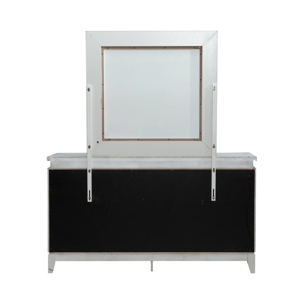 Liberty Furniture - Reflections - Dresser & Mirror in White - 781-BR-DM view 6