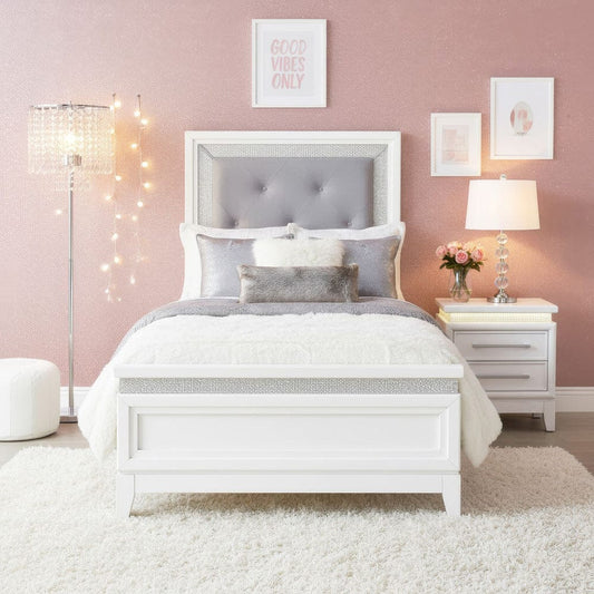 Liberty Furniture - Reflections - Full Uph Bed in White - 781-YBR-FUB view 2