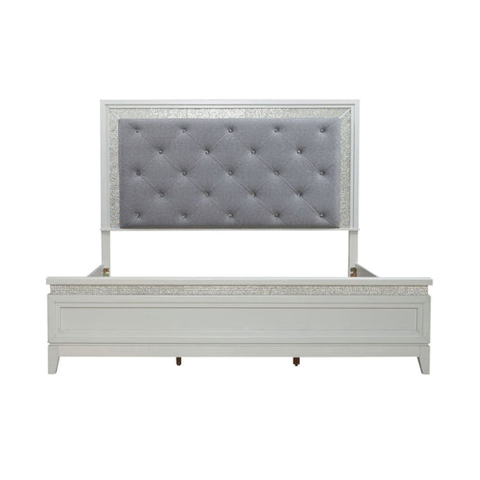 Liberty Furniture - Reflections King Uph Bed, 2 Night Stands - 781-BR-KUB2NS view 2