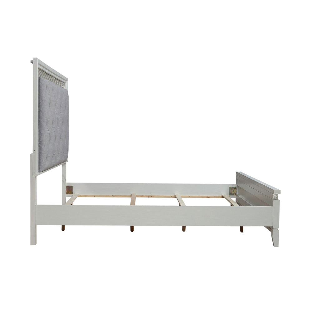 Liberty Furniture - Reflections King Uph Bed, 2 Night Stands - 781-BR-KUB2NS view 4