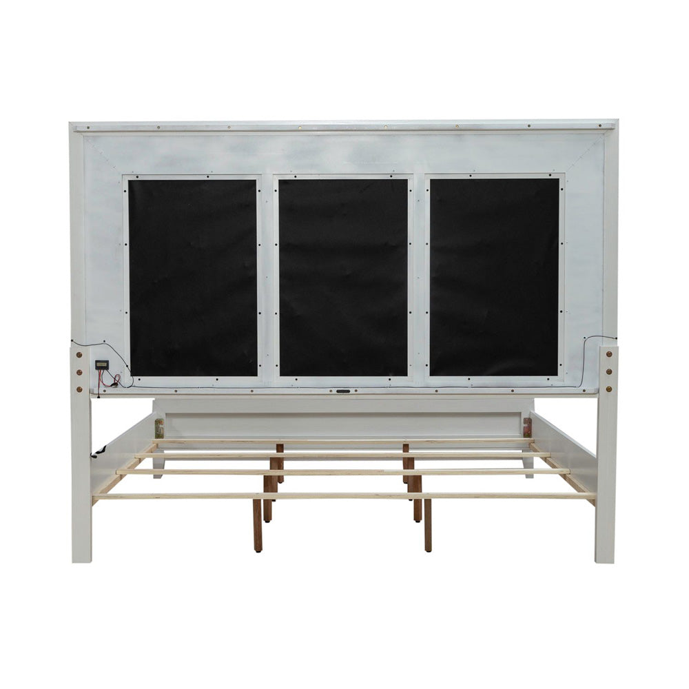 Liberty Furniture - Reflections King Uph Bed, 2 Night Stands - 781-BR-KUB2NS view 5