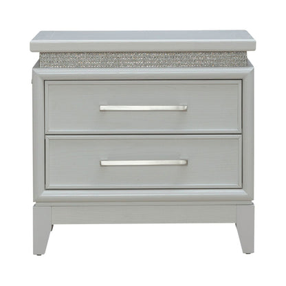 Liberty Furniture - Reflections King Uph Bed, 2 Night Stands - 781-BR-KUB2NS view 9