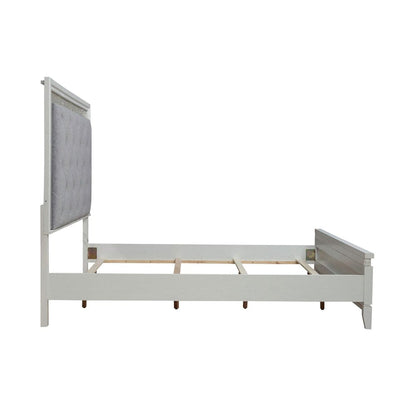 Liberty Furniture - Reflections - King Uph Bed in White - 781-BR-KUB view 4