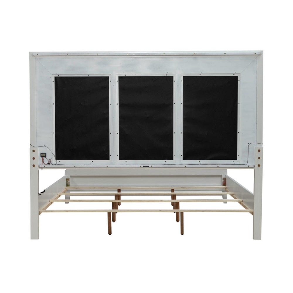 Liberty Furniture - Reflections - King Uph Bed in White - 781-BR-KUB view 5