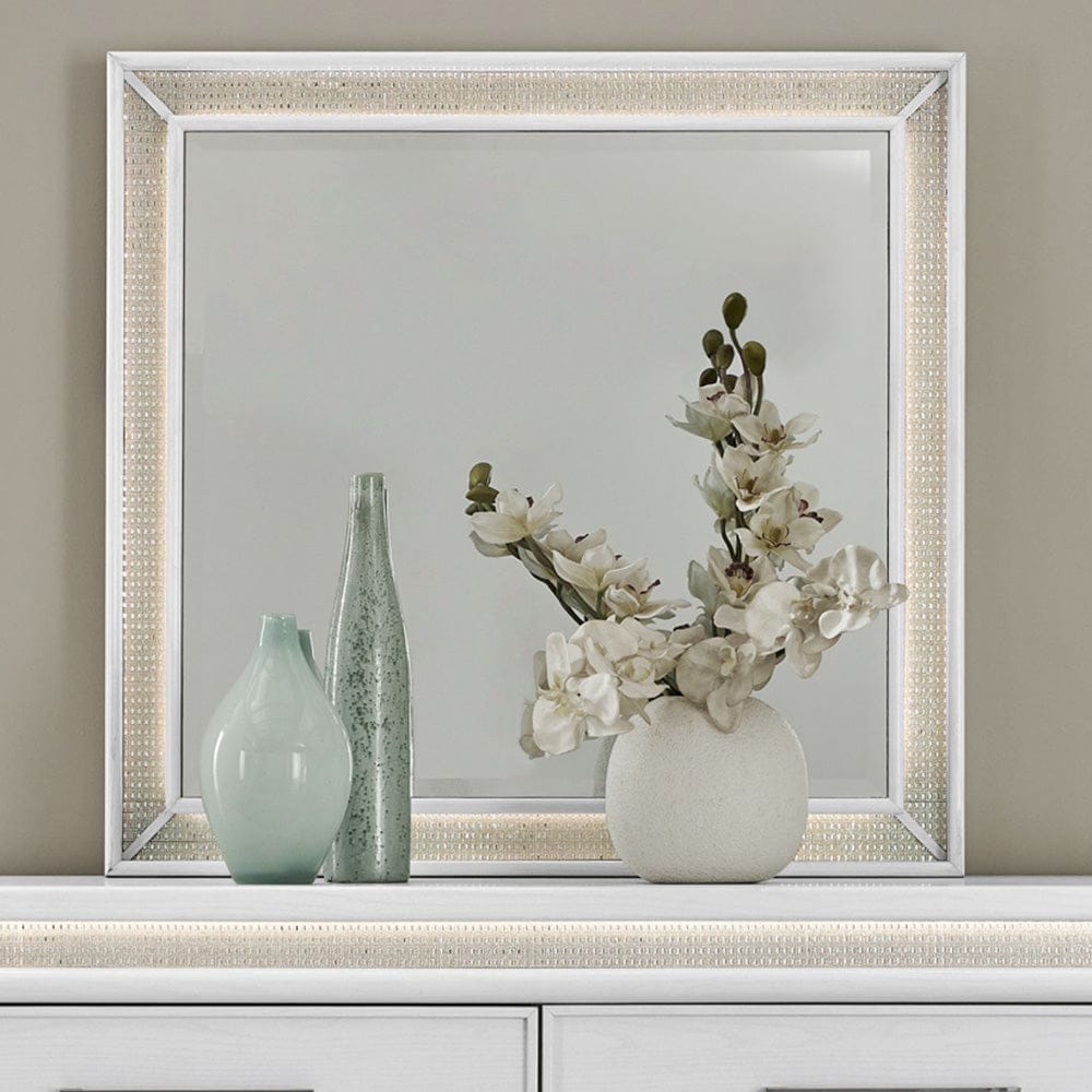 Liberty Furniture - Reflections - Lighted Mirror in White - 781-BR51 view 1