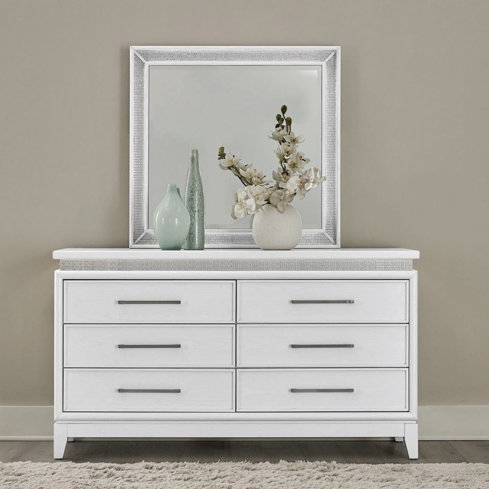 Liberty Furniture - Reflections - Lighted Mirror in White - 781-BR51 view 2