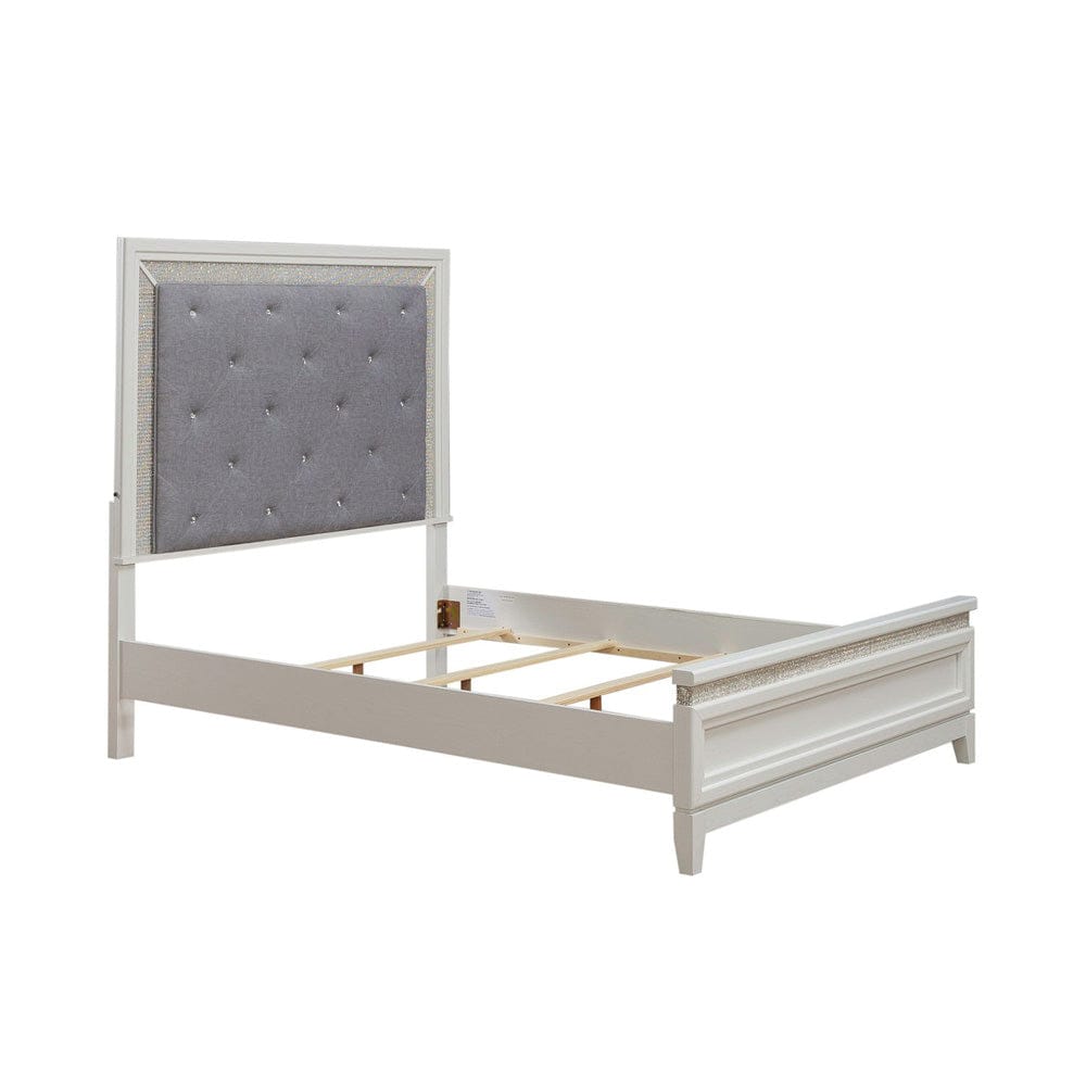 Liberty Furniture - Reflections - Queen Uph Bed in White - 781-BR-QUB view 2