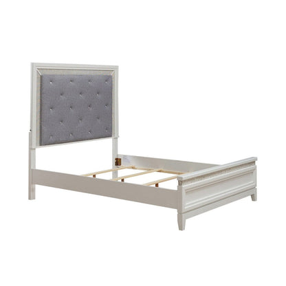 Liberty Furniture - Reflections - Queen Uph Bed in White - 781-BR-QUB view 2