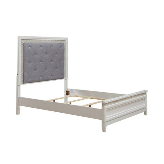 Liberty Furniture - Reflections - Queen Uph Bed in White - 781-BR-QUB view 2
